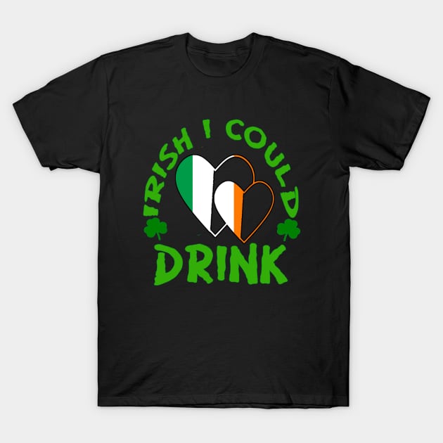 Irish I Could Drink Pregnancy Announcement T-Shirt by musicanytime